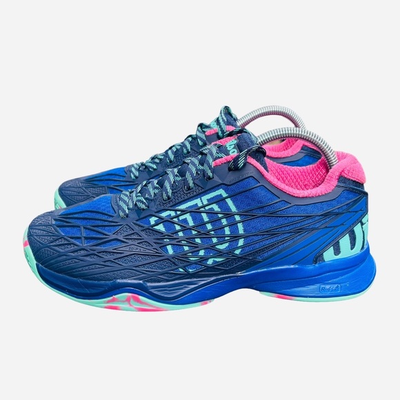Wilson Blue and Pink Athletic Shoes - Picture 2 of 16